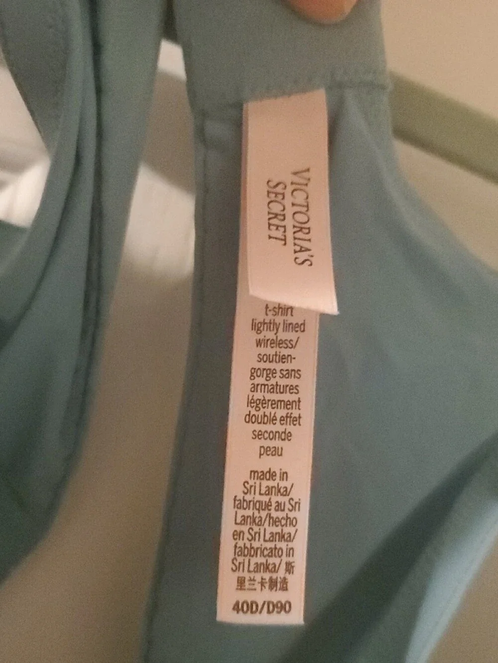 Victoria's Secret Seamless Light Blue T-Shirt Bra